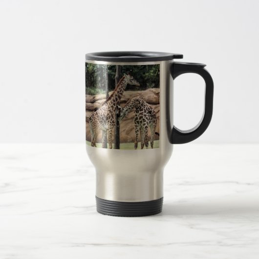 Giraffe afspelen SS Travel Mug Reisbeker (Rechts)