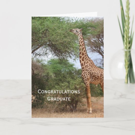 Giraffe Afstuderen Card Kaart (Voorkant)