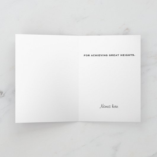 Giraffe Afstuderen Card Kaart (Binnen)