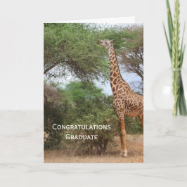 Giraffe Afstuderen Card Kaart