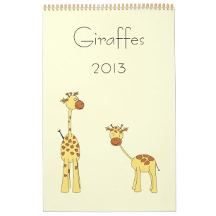Giraffe Agenda 2013. Cartoons. Kalender