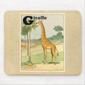 Giraffe Alfabet Animals Muismat (Voorkant)