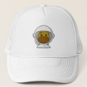 Giraffe als astronaut met Helmet Trucker Pet (Voorkant)