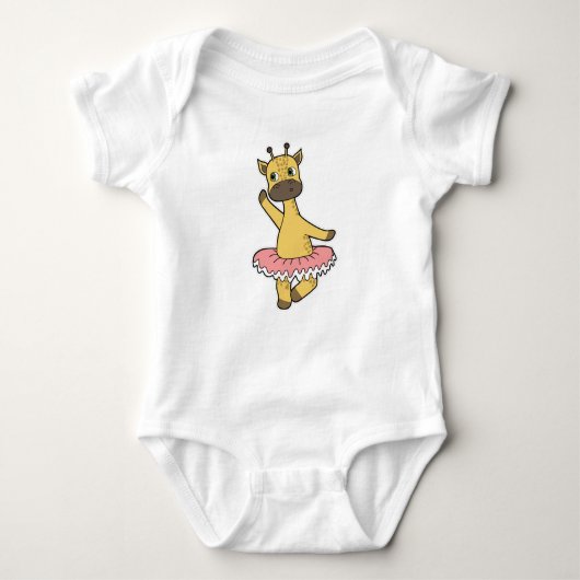 Giraffe als Ballerina bij Ballet met Skirt Romper (Voorkant)