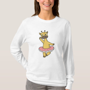 Giraffe als Ballerina bij Ballet met Skirt T-shirt