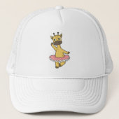 Giraffe als Ballerina bij Ballet met Skirt Trucker Pet (Voorkant)