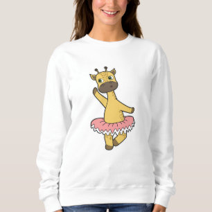 Giraffe als Ballerina bij Ballet met Skirt Trui