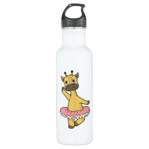 Giraffe als Ballerina bij Ballet met Skirt Waterfles
