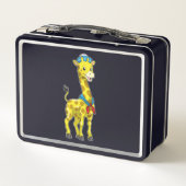 Giraffe als Sailor met Sailor pet (Achterkant)