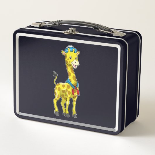 Giraffe als Sailor met Sailor pet (Voorkant)