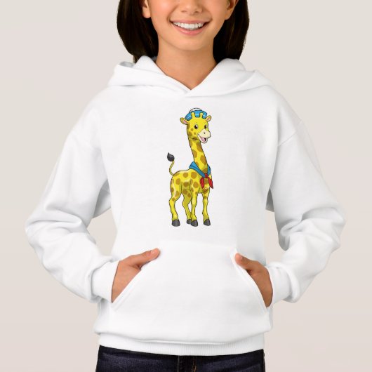 Giraffe als Sailor met Sailor pet (Voorkant)