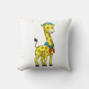 Giraffe als Sailor met Sailor pet Kussen