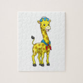 Giraffe als Sailor met Sailor pet Legpuzzel (Verticaal)