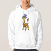 Giraffe als Tovenaar met Magische kaart & Pet Hoodie (Voorkant)