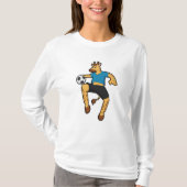 Giraffe als Voetbalspeler met Voetbal T-shirt (Voorkant)