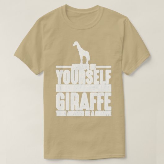 Giraffe altijd uw voornaam zijnGiraffe 1 T-shirt (Design voorkant)