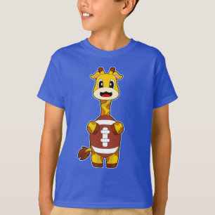 Giraffe Amerikaans Football Sport T-shirt