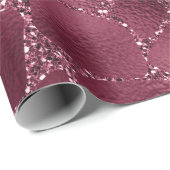 Giraffe Animal Black Spark Marsal Glitter Burgundy Cadeaupapier (Rol Hoek)