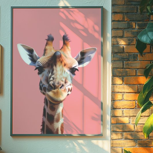 Giraffe | Animal Decor Print | Trendy kunst aan de
