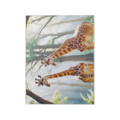 Giraffe Animal Natuur Wildlife Affection Caring Notitieblok (Linkerzijde)