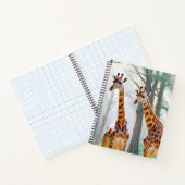 Giraffe Animal Natuur Wildlife Affection Caring Notitieboek (Binnen)