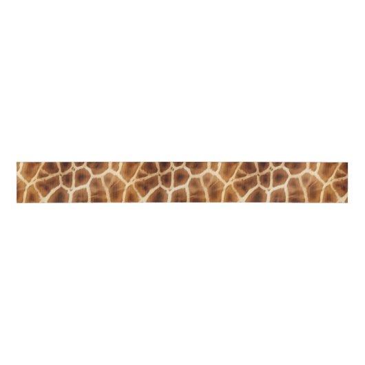 Giraffe Animal Print Grosgrain Lint (Voorkant)
