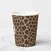 Giraffe Animal Print Papieren Bekers (Links)