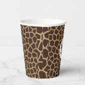 Giraffe Animal Print Papieren Bekers (Rechts)