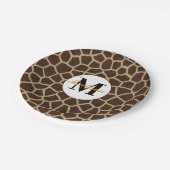 Giraffe Animal Print Papieren Bordje (Gekanteld)