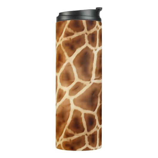 Giraffe Animal Print Thermosbeker (Gedraaid links)