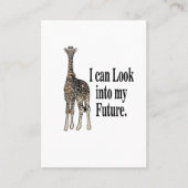Giraffe Animal Safari Grappig Visitekaartje (Voorkant)