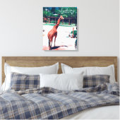 Giraffe Animal Sydney Australië Canvas Afdruk (Insitu (Slaapkamer))