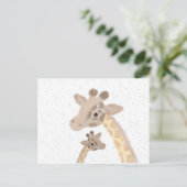 Giraffe Ansichtkaart Briefkaart (Staand voorkant)