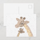 Giraffe Ansichtkaart Briefkaart (Voorkant / Achterkant)