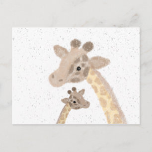 Giraffe Ansichtkaart Briefkaart