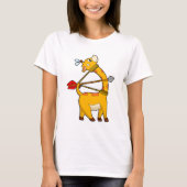 Giraffe Archer Arrow Bow T-shirt (Voorkant)