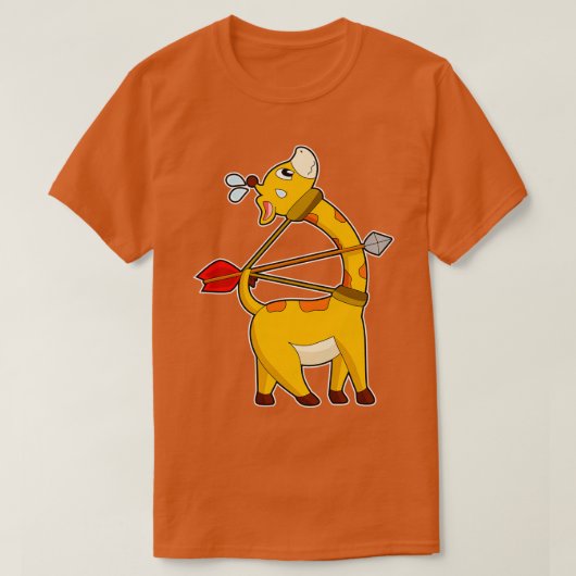 Giraffe Archer Arrow Bow T-shirt (Design voorkant)