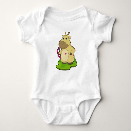 Giraffe Archer Bow Romper (Voorkant)
