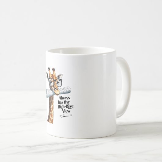 Giraffe Architect Mok - grappig (Voorkant rechts)