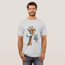 Giraffe Architect T-shirt - Heeft het hoogbouw Uit