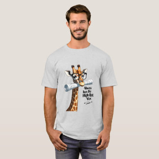 Giraffe Architect T-shirt - Heeft het hoogbouw Uit