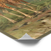  Giraffe Art AfdrukAfrikaanse platen aanpassen Poster (Hoek)