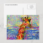 GIRAFFE ART BRIEFKAARTEN (Voorkant / Achterkant)
