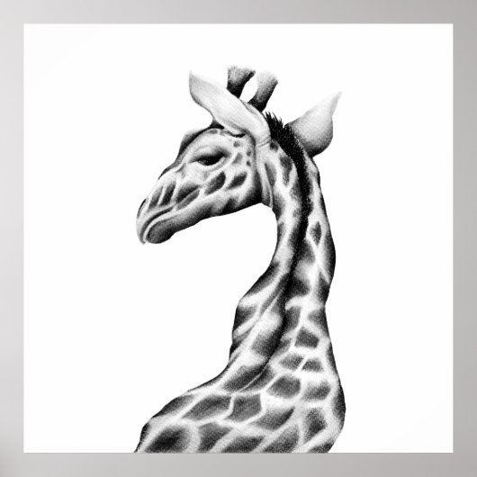 Giraffe Art Print Modern (Voorkant)