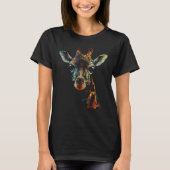 Giraffe Artwork - Polygon Animal T-shirt (Voorkant)