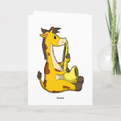 Giraffe at Music with Saxophone.PNG Kaart (Achterkant)