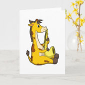 Giraffe at Music with Saxophone.PNG Kaart (Gele Bloem)