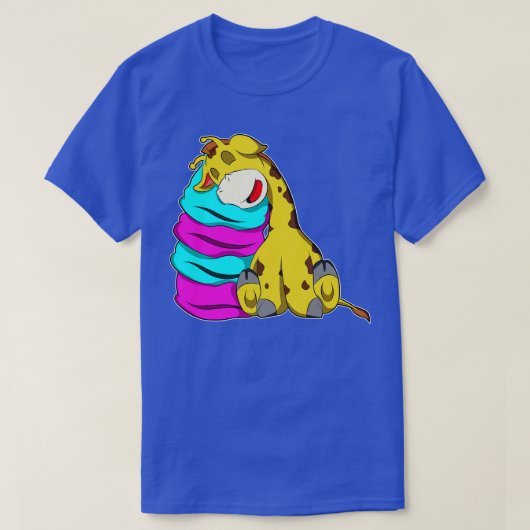 Giraffe at Sleeping T-shirt (Design voorkant)
