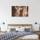 Giraffe auf Leinwand Canvas Afdruk (Insitu (Slaapkamer))
