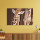 Giraffe auf Leinwand Canvas Afdruk (Insitu (Woonkamer))